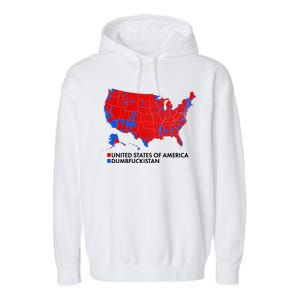 2020 Election Electoral Map Pro Trump Garment-Dyed Fleece Hoodie