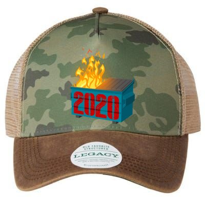 2020 Sucks A Dumpster Fire Legacy Tie Dye Trucker Hat