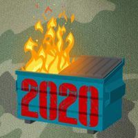 2020 Sucks A Dumpster Fire Legacy Tie Dye Trucker Hat