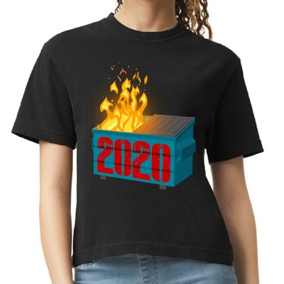 2020 Sucks A Dumpster Fire Comfort Colors Boxy T-Shirt