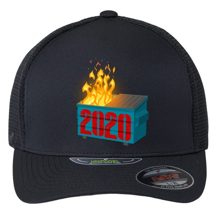 2020 Sucks A Dumpster Fire Flexfit Unipanel Trucker Cap