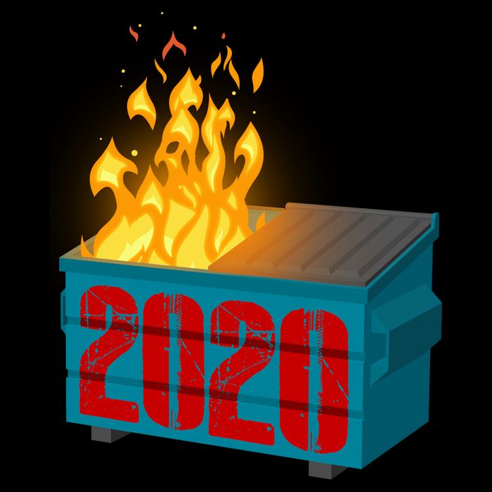 2020 Sucks A Dumpster Fire Apron