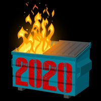 2020 Sucks A Dumpster Fire Button