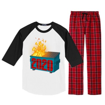 2020 Sucks A Dumpster Fire Raglan Sleeve Pajama Set