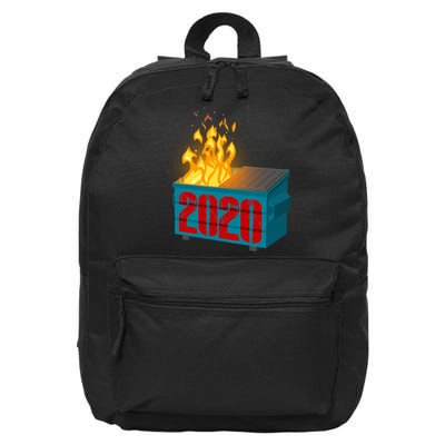 2020 Sucks A Dumpster Fire 16 in Basic Backpack