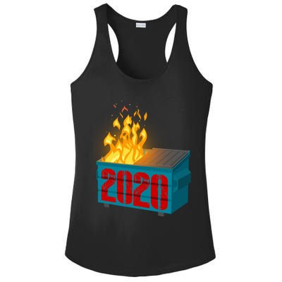 2020 Sucks A Dumpster Fire Ladies PosiCharge Competitor Racerback Tank