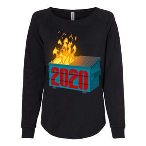 2020 Sucks A Dumpster Fire Womens California Wash Sweatshirt