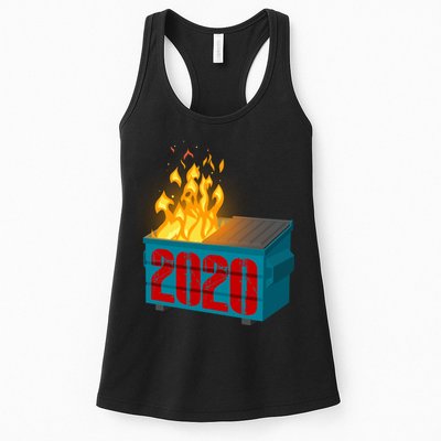 2020 Sucks A Dumpster Fire Womens Tank Top