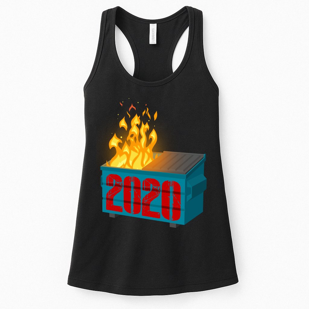 2020 Sucks A Dumpster Fire Womens Tank Top