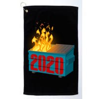 2020 Sucks A Dumpster Fire Golf Towel