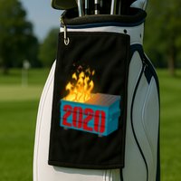 2020 Sucks A Dumpster Fire Golf Towel