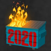 2020 Sucks A Dumpster Fire Golf Towel