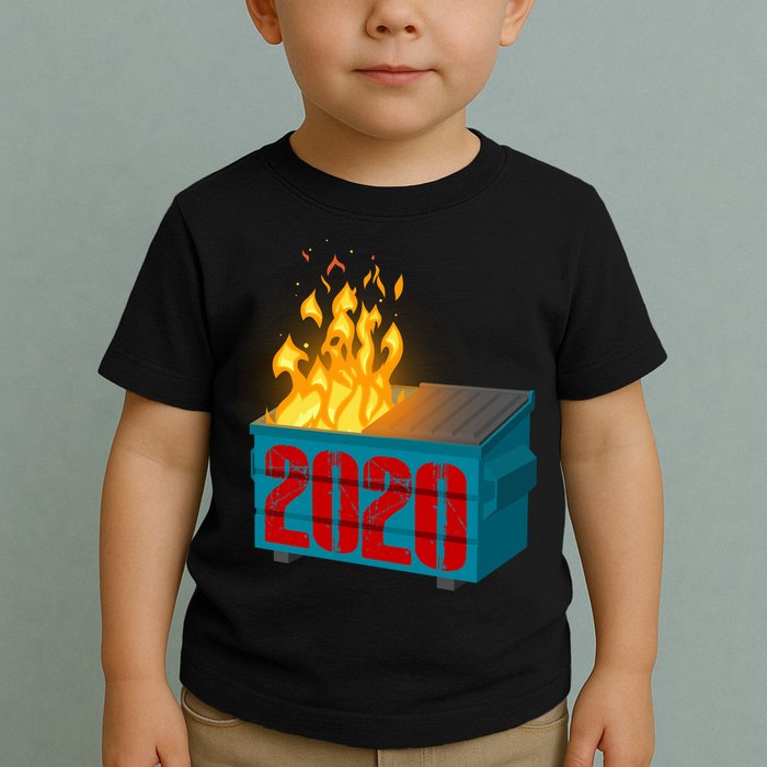 2020 Sucks A Dumpster Fire Toddler T-Shirt