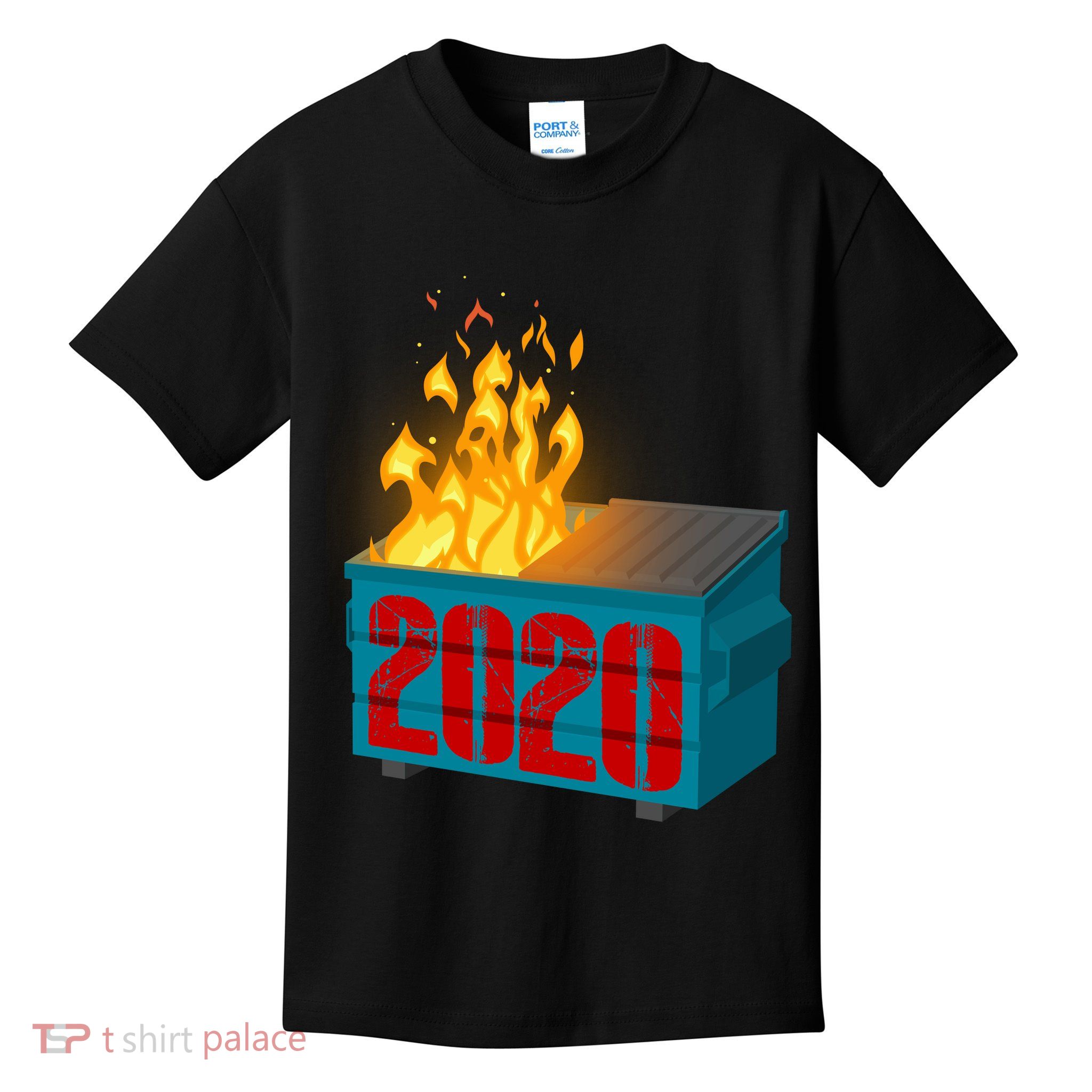 2020 Sucks A Dumpster Fire Kids T-Shirt
