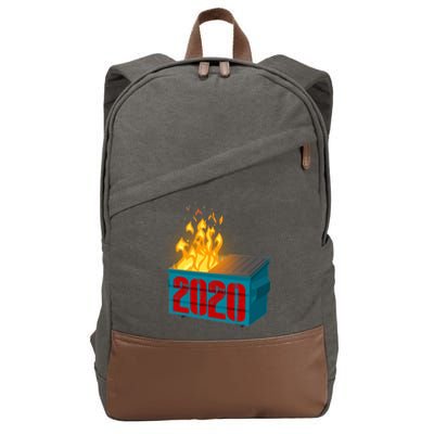 2020 Sucks A Dumpster Fire Cotton Canvas Backpack