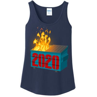 2020 Sucks A Dumpster Fire Ladies Essential Tank