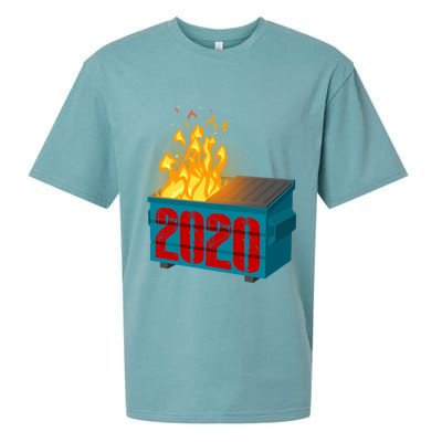 2020 Sucks A Dumpster Fire Sueded Cloud Jersey T-Shirt