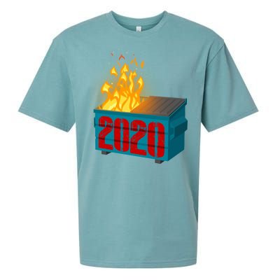 2020 Sucks A Dumpster Fire Sueded Cloud Jersey T-Shirt