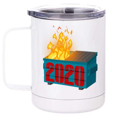 2020 Sucks A Dumpster Fire 12 oz Stainless Steel Tumbler Cup