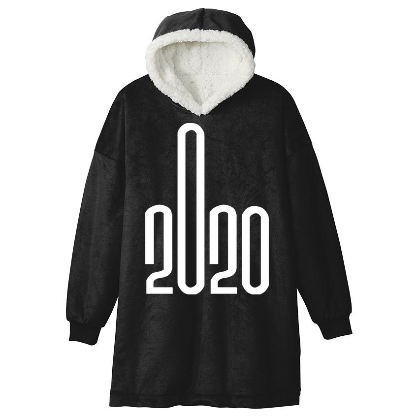 2020 Sucks Middle Finger Hooded Wearable Blanket