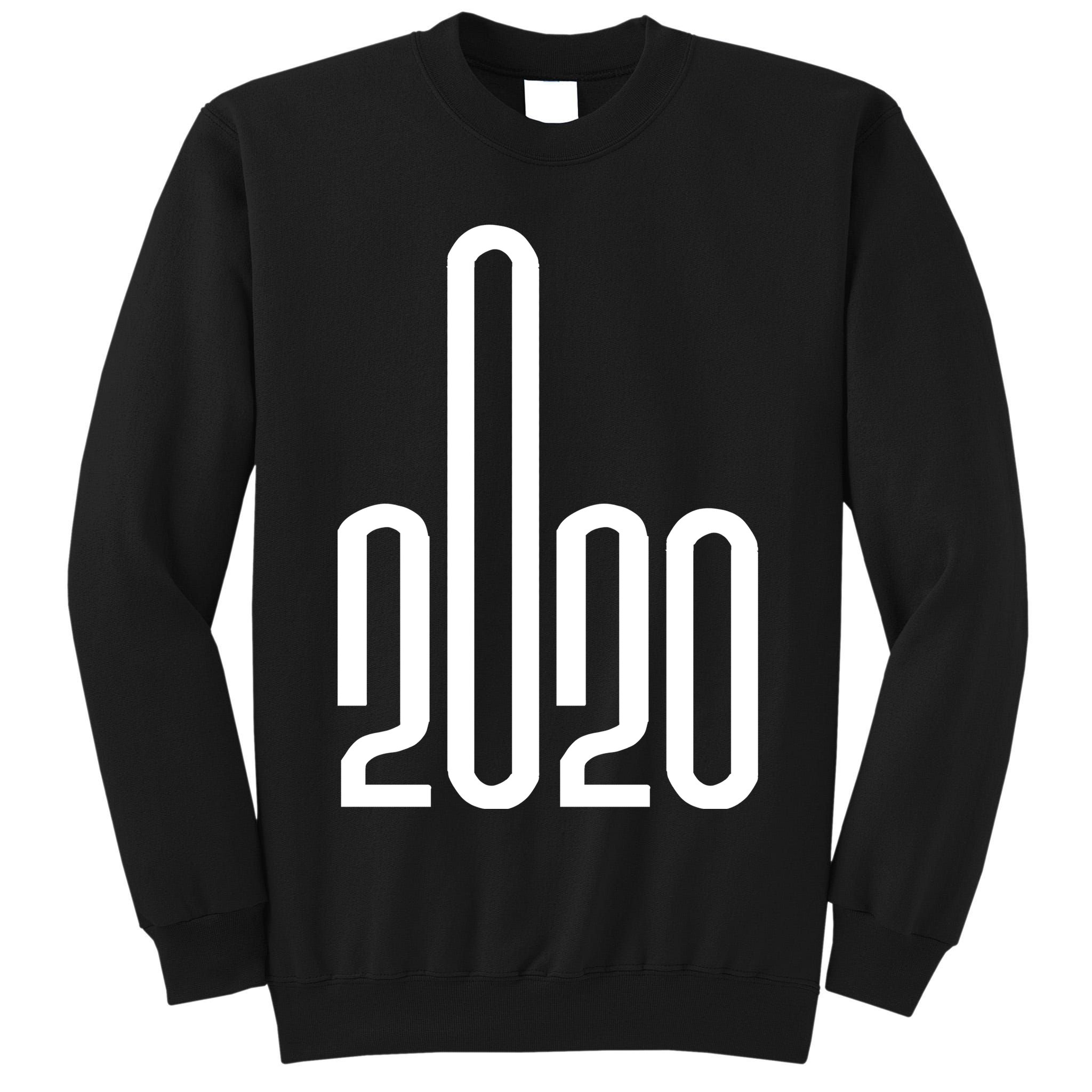 2020 Sucks Middle Finger Tall Sweatshirt
