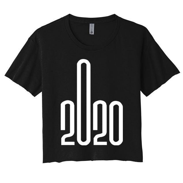2020 Sucks Middle Finger Crop Top