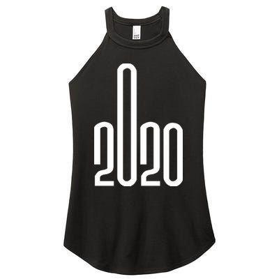 2020 Sucks Middle Finger Women's Perfect Tri Rocker Tank