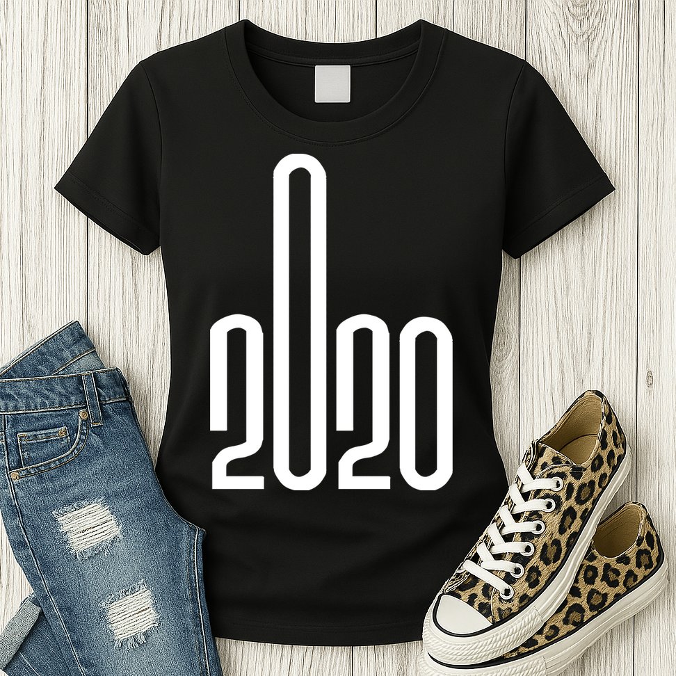 2020 Sucks Middle Finger Womens T-Shirt