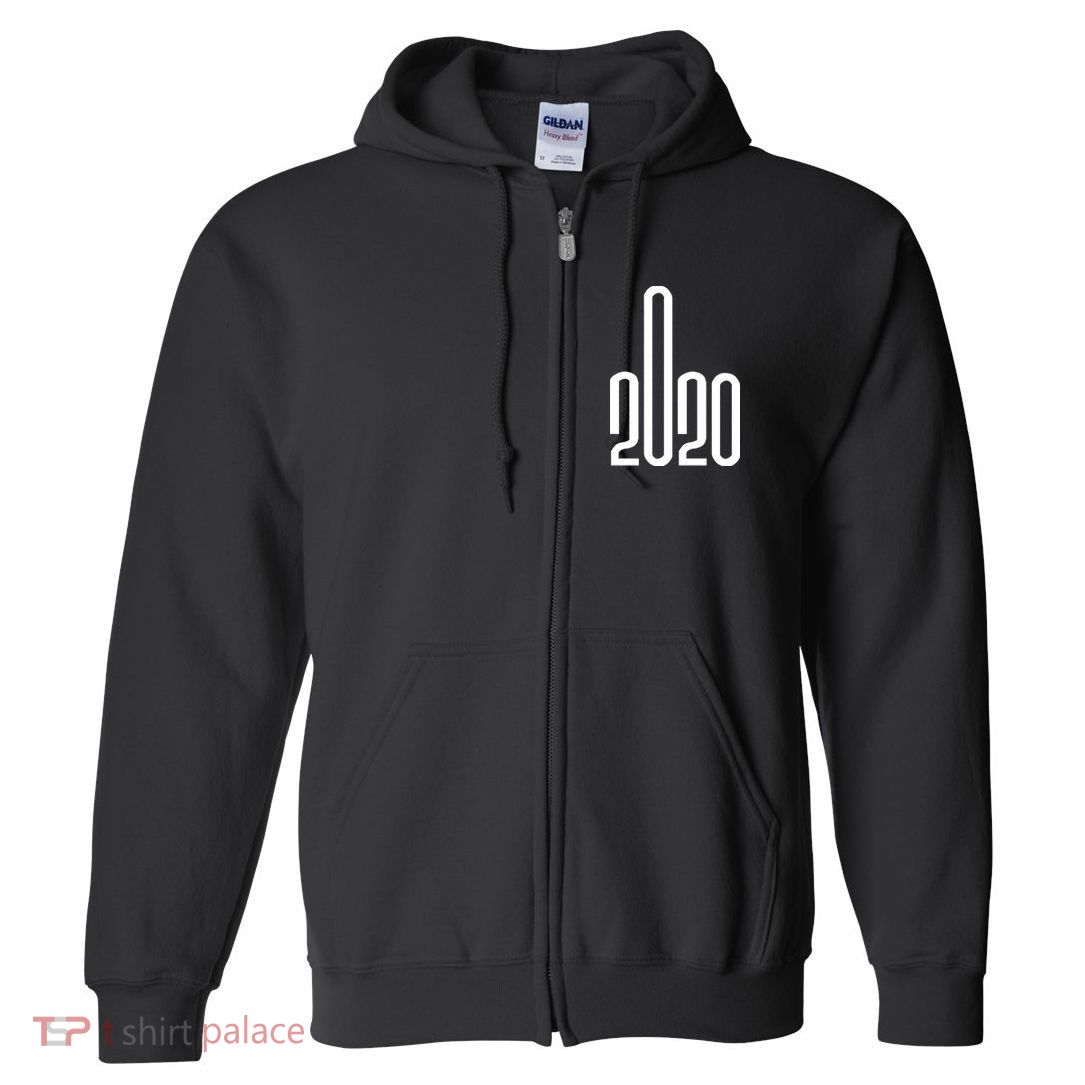2020 Sucks Middle Finger Full Zip Hoodie