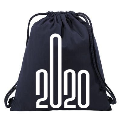 2020 Sucks Middle Finger Drawstring Bag