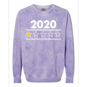 2020 Sucks One Star Rating Very Bad Colorblast Crewneck Sweatshirt