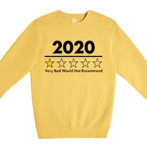 2020 Sucks One Star Rating Very Bad Premium Crewneck Sweatshirt