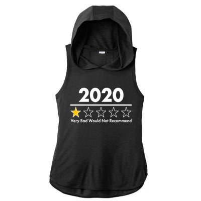 2020 Sucks One Star Rating Very Bad Ladies PosiCharge Tri-Blend Wicking Draft Hoodie Tank