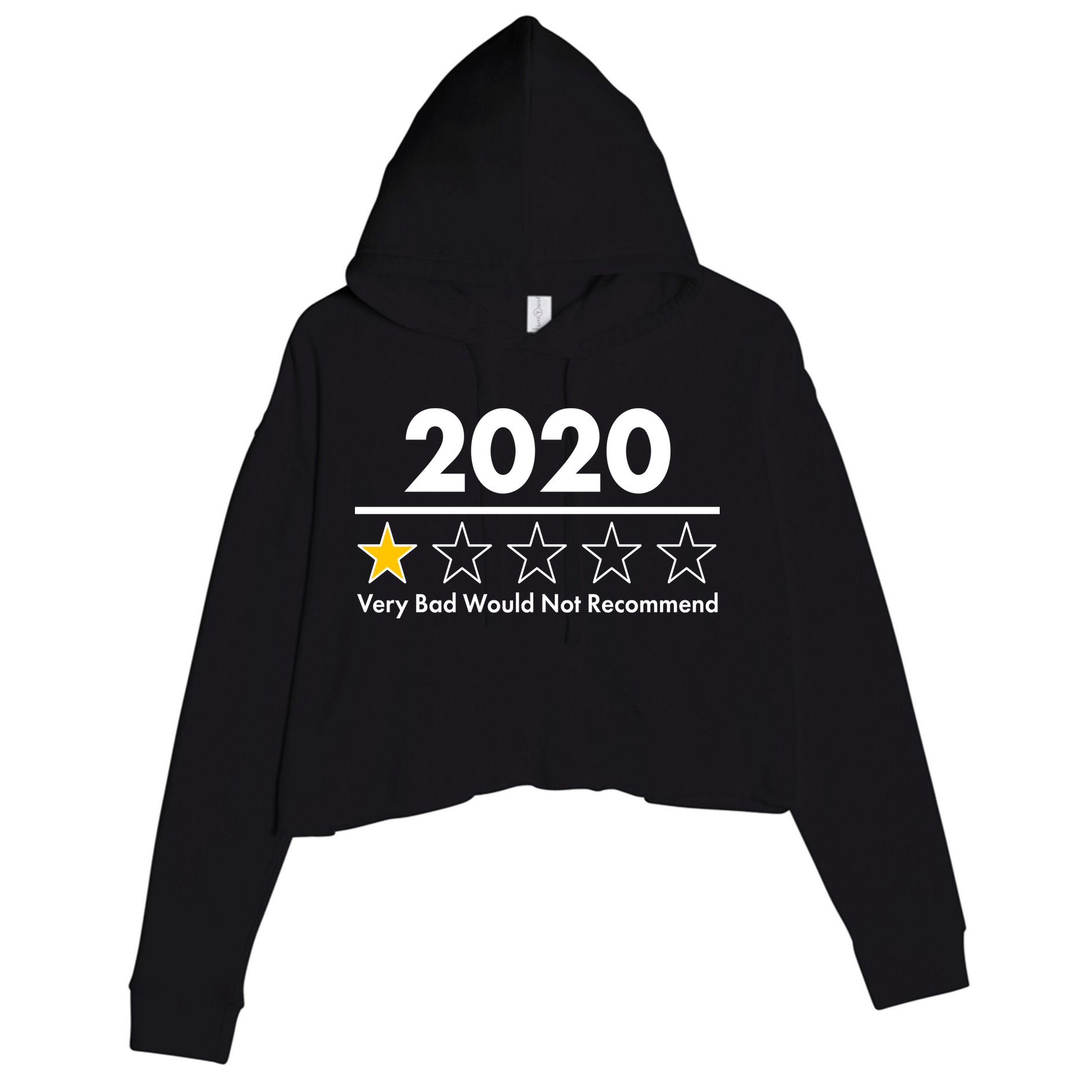 2020 Sucks One Star Rating Very Bad Crop Fleece Hoodie