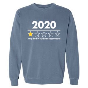 2020 Sucks One Star Rating Very Bad Garment-Dyed Sweatshirt