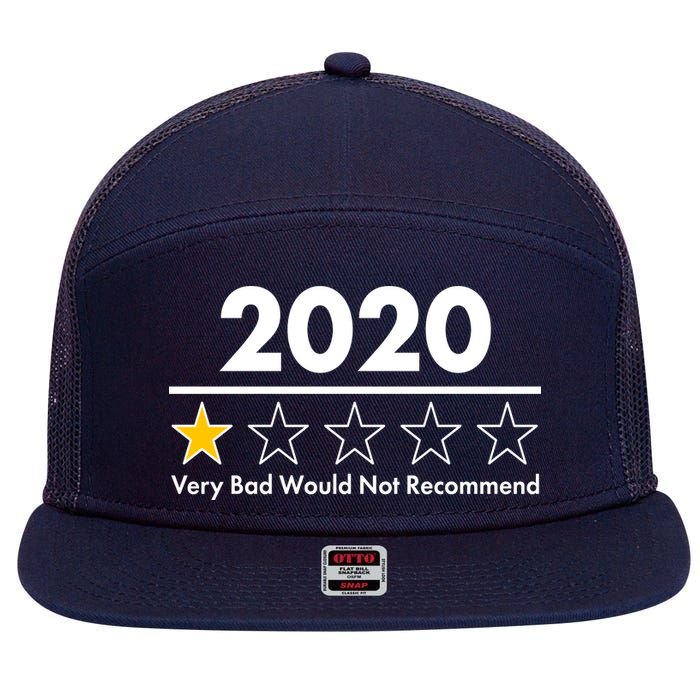 2020 Sucks One Star Rating Very Bad 7 Panel Mesh Trucker Snapback Hat