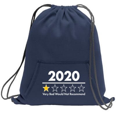 2020 Sucks One Star Rating Very Bad Sweatshirt Cinch Pack Bag