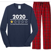 2020 Sucks One Star Rating Very Bad Long Sleeve Pajama Set