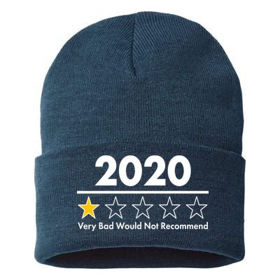 2020 Sucks One Star Rating Very Bad Sustainable Knit Beanie