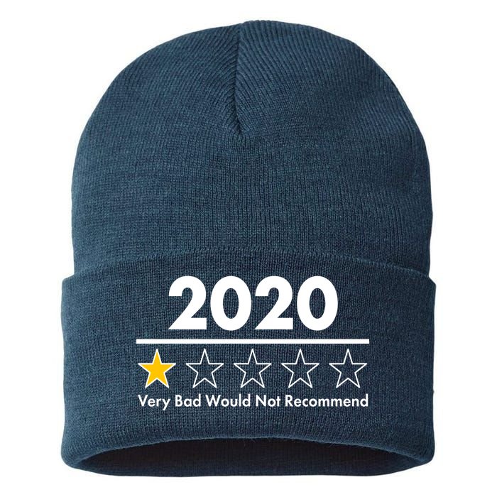 2020 Sucks One Star Rating Very Bad Sustainable Knit Beanie