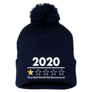 2020 Sucks One Star Rating Very Bad Pom Pom 12in Knit Beanie