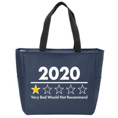 2020 Sucks One Star Rating Very Bad Zip Tote Bag