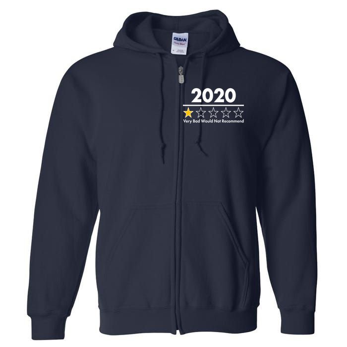 2020 Sucks One Star Rating Very Bad Full Zip Hoodie