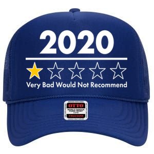 2020 Sucks One Star Rating Very Bad High Crown Mesh Back Trucker Hat