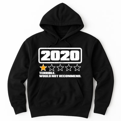 2020 Terrible Would Not Recommend One Star Rating Hoodie