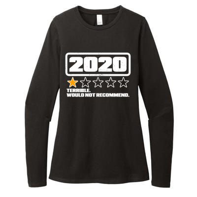 2020 Terrible Would Not Recommend One Star Rating Womens CVC Long Sleeve Shirt