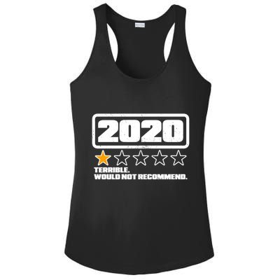 2020 Terrible Would Not Recommend One Star Rating Ladies PosiCharge Competitor Racerback Tank