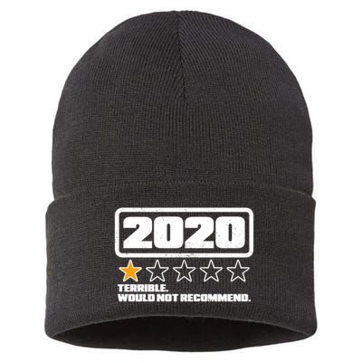 2020 Terrible Would Not Recommend One Star Rating Sustainable Knit Beanie