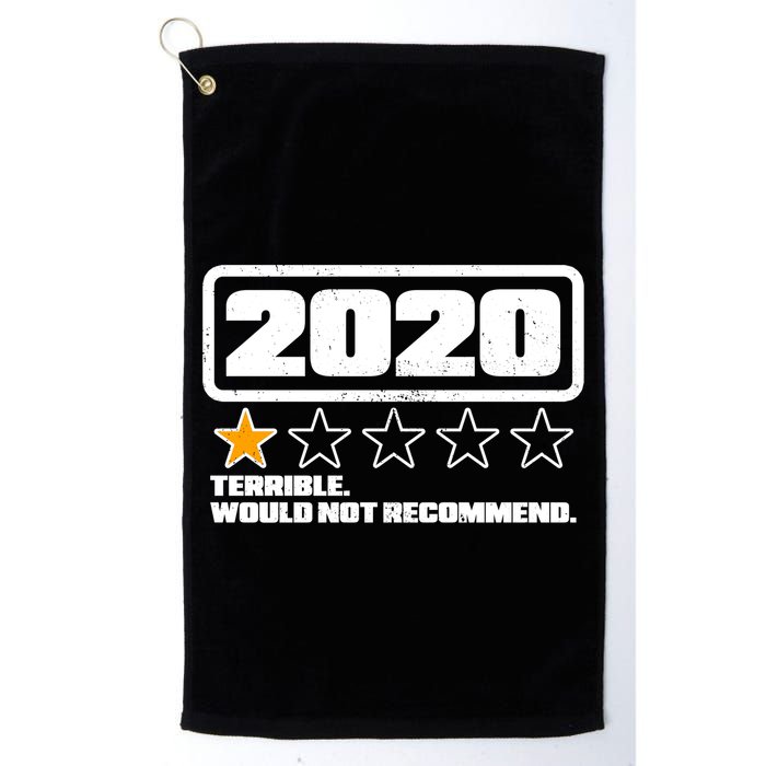 2020 Terrible Would Not Recommend One Star Rating Golf Towel