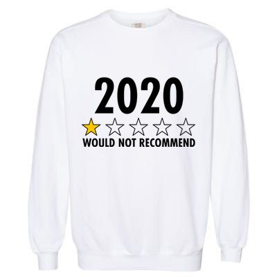 2020 Would Not Recommend One Star Review Garment-Dyed Sweatshirt